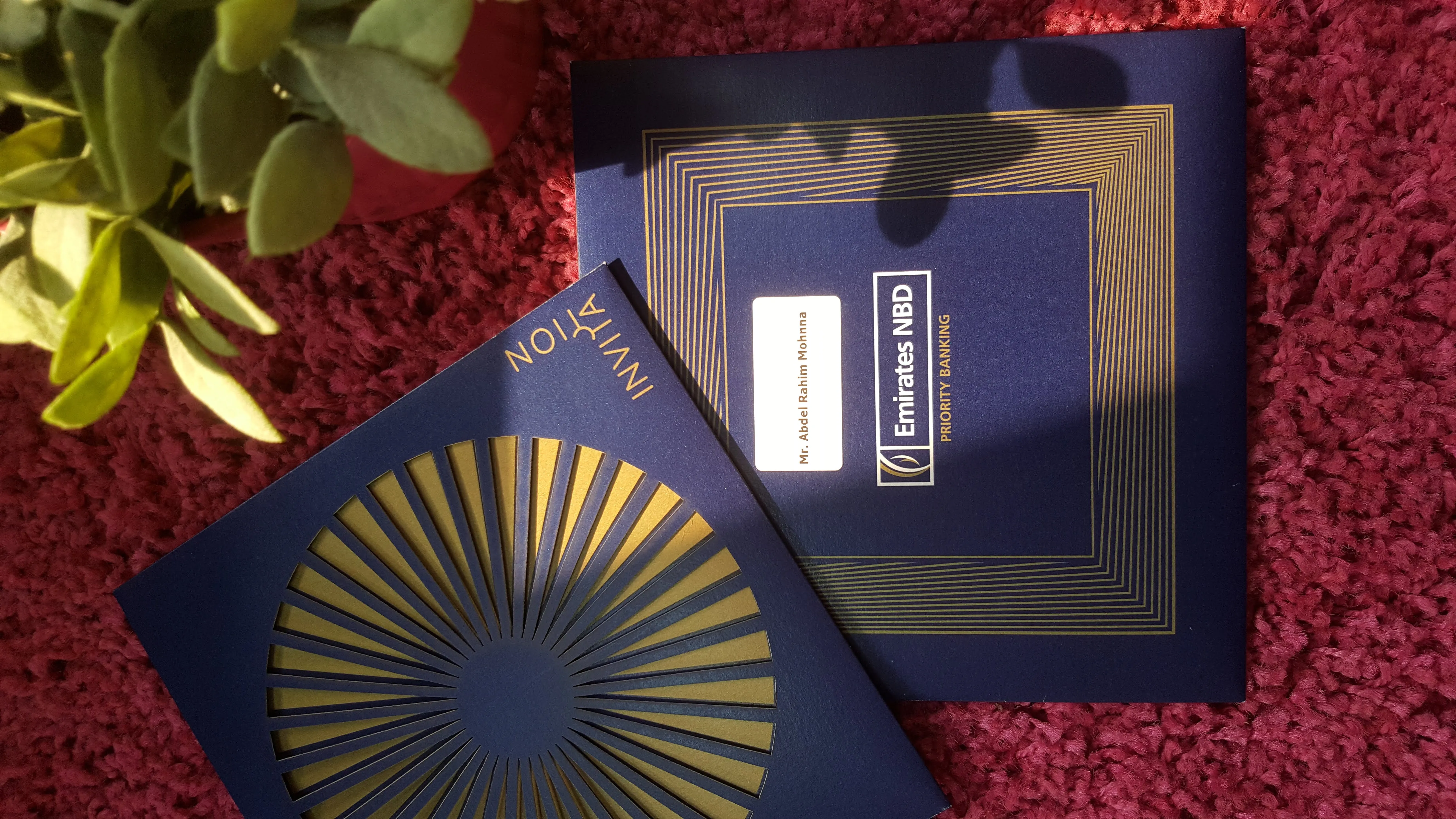 Premium card launch invitation design
