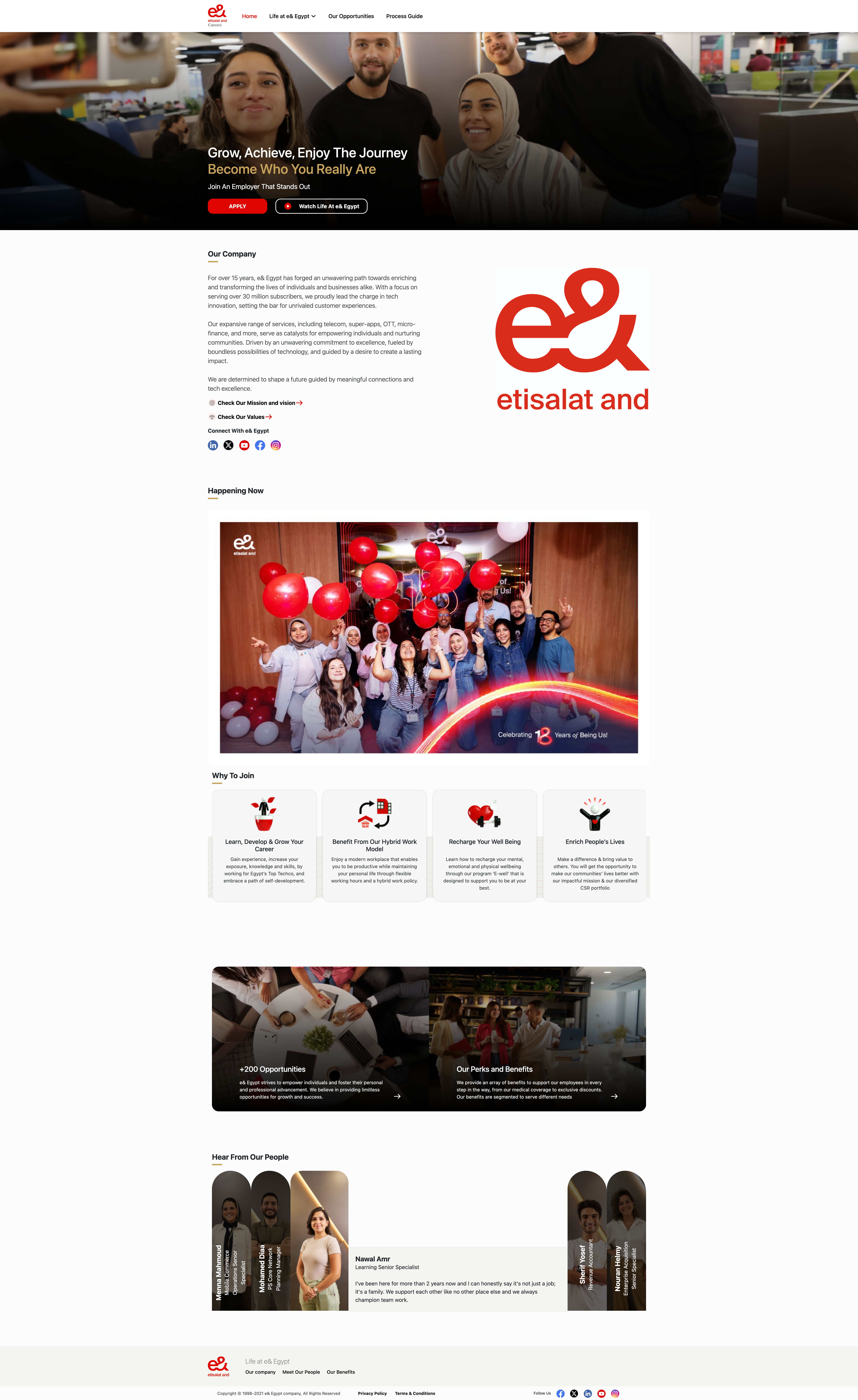 Career page redesign