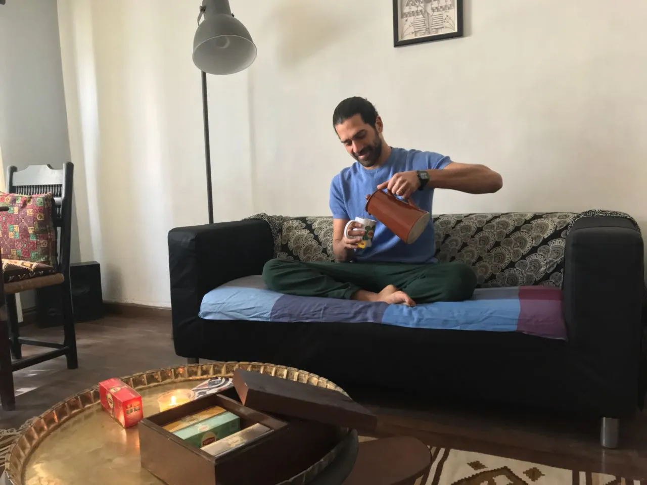 Ahmed Magdy — at-home tea moment with Lipton herbal range